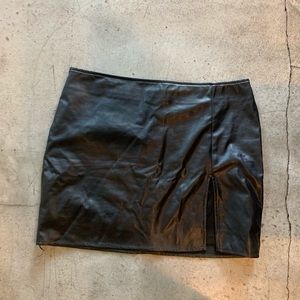 Fashionnova leather mini skirt